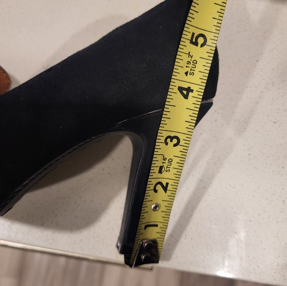 Sofft Mina Pumps Almond Toe Leather Slip On Block Heels Black Womens Size 8.5 - Picture 7 of 8